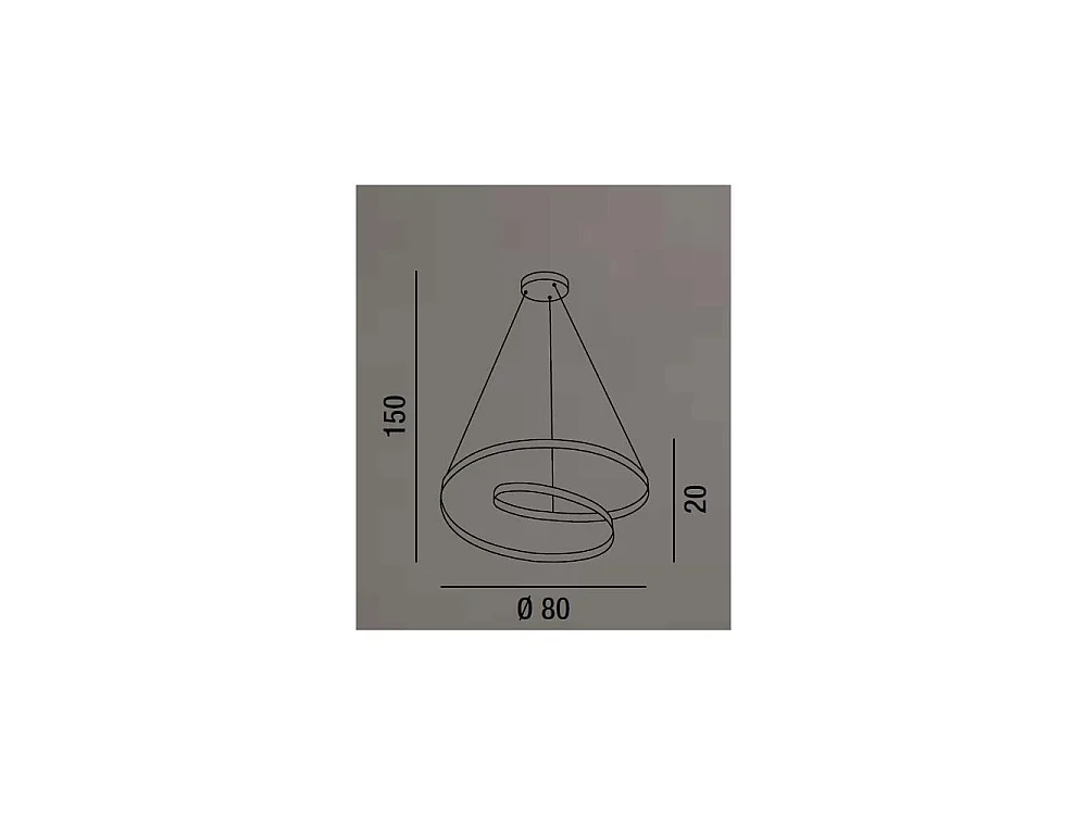 Ritmo white LED pendant lamp 6618 B LC PERENZ