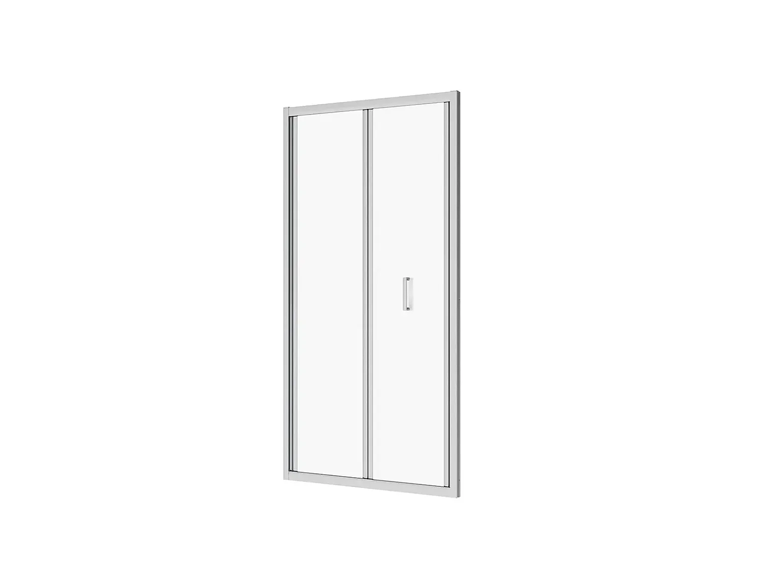 Porta doccia da 80 cm Satinata apertura a libro per nicchia Sequoia