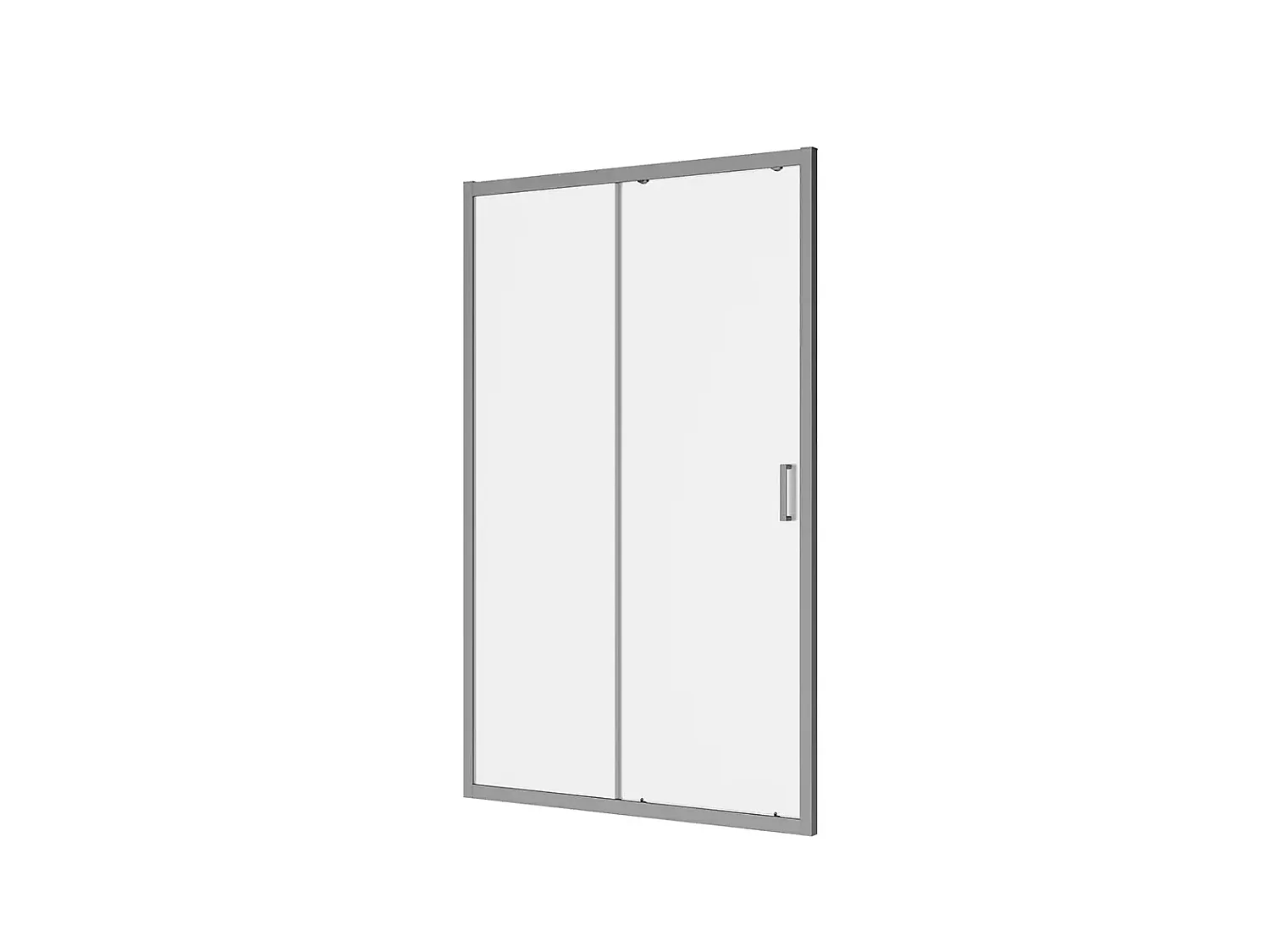 Porta doccia da 120 cm con porta scorrevole vetro Satinato da 6mm Faggio
