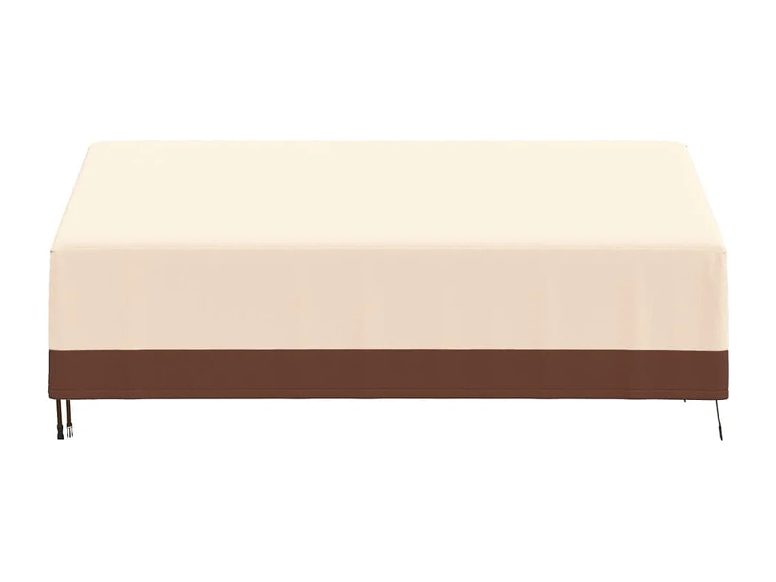 Abdeckungen für 3-Sitzer-Bank 2 Stk. 204x86x48/73cm 600D Oxford