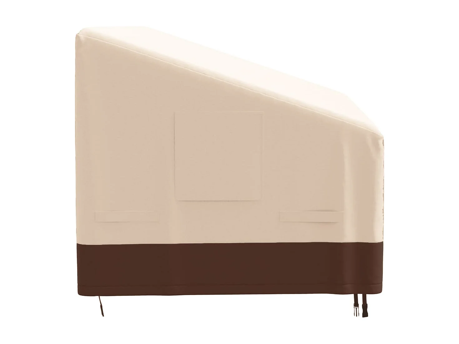 Abdeckungen für 3-Sitzer-Bank 2 Stk. 204x86x48/73cm 600D Oxford