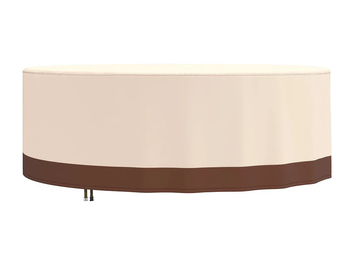 Housses de salon de jardin 2 pcs Ø 244x71 cm 600D tissu oxford