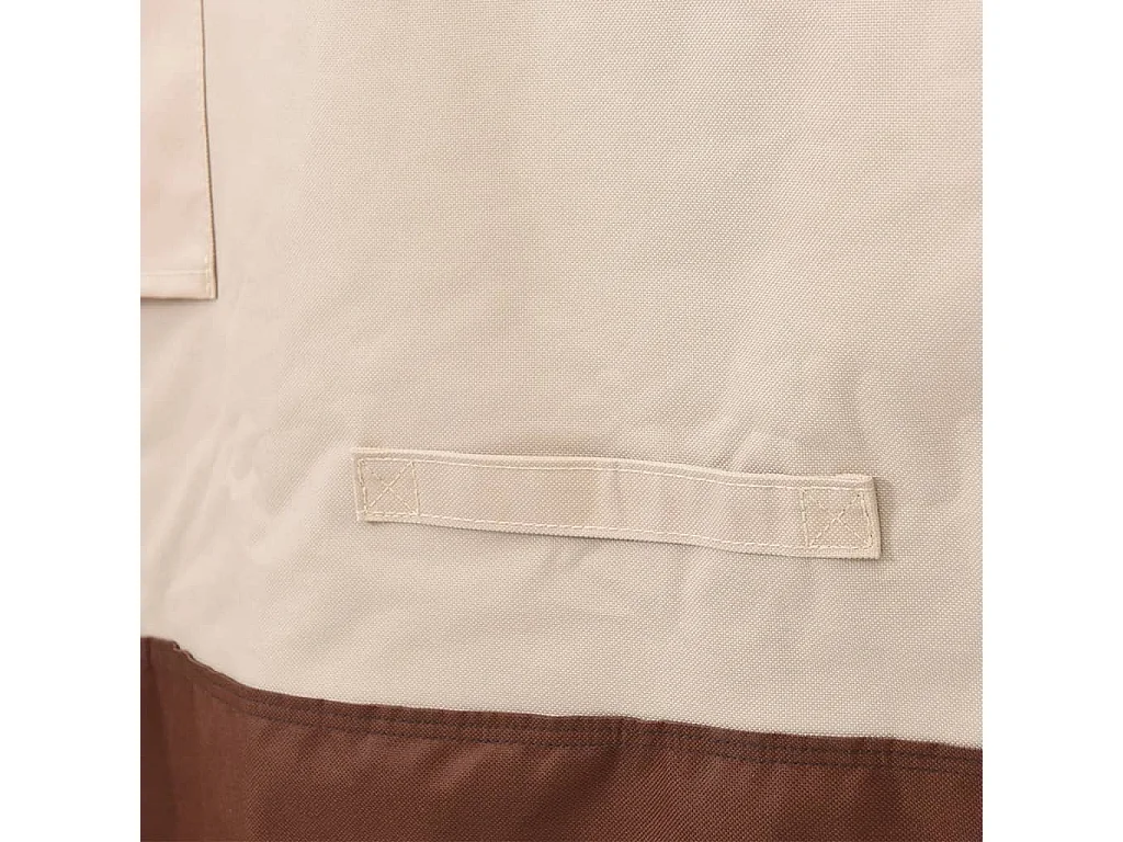 Housses de salon de jardin 2 pcs Ø 244x71 cm 600D tissu oxford