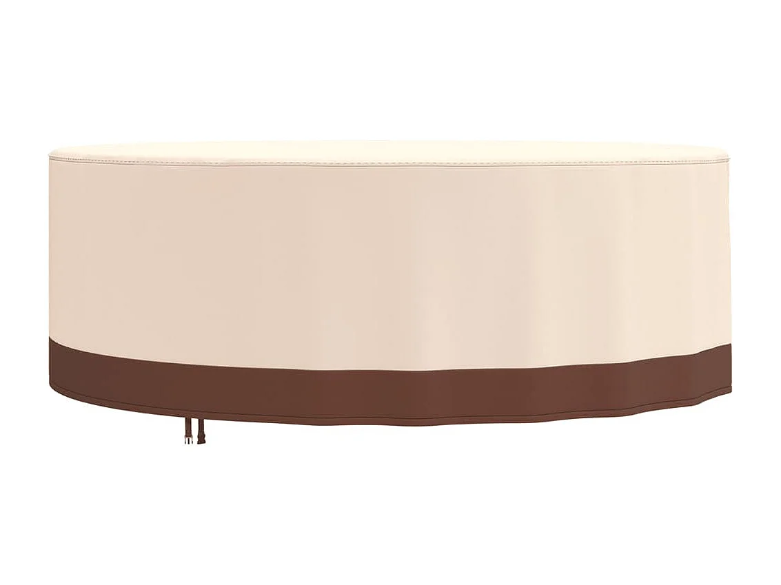 Tuinmeubelhoes rond 600D Ø 244x71 cm oxford beige