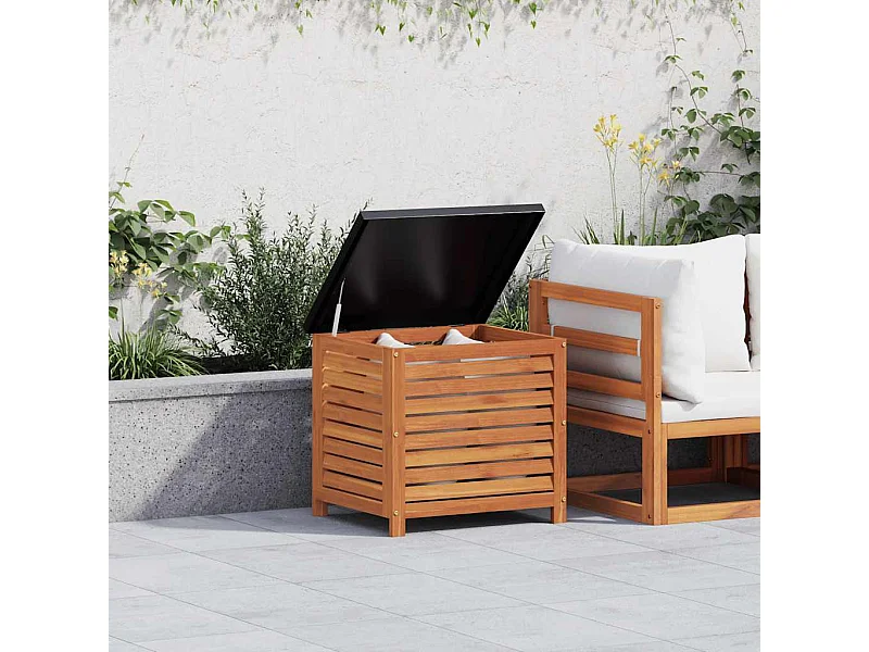 Gartenbox 60x50x55 cm Massivholz Eukalyptus