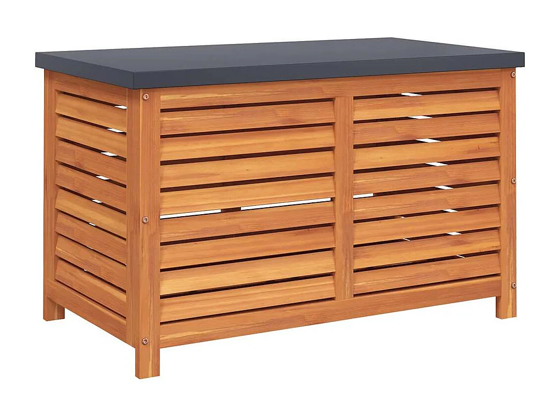 Boîte de rangement de jardin 60x50x55 cm bois d'eucalyptus