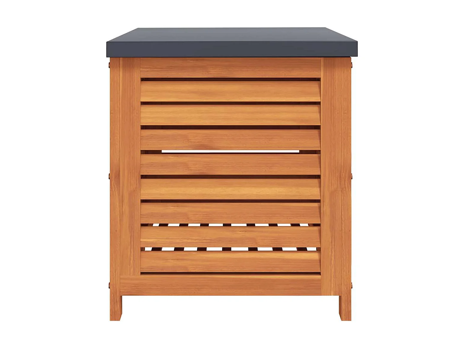 Boîte de rangement de jardin 60x50x55 cm bois d'eucalyptus