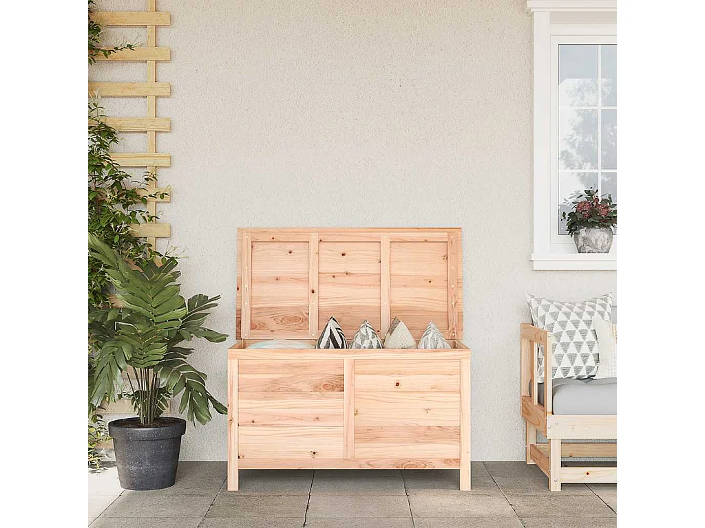 Gartentruhe 99x50x56,5 cm Massivholz Tanne