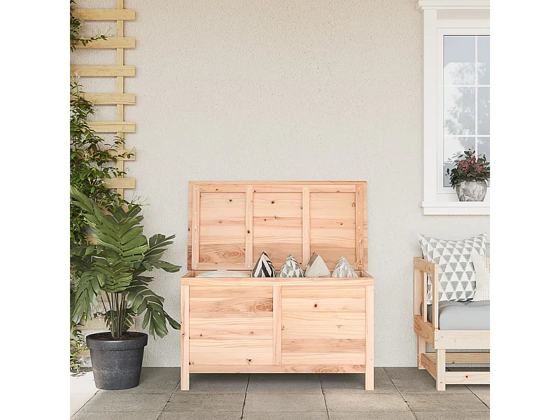 Boîte à coussins d'extérieur 99x50x56,5 cm bois de sapin massif