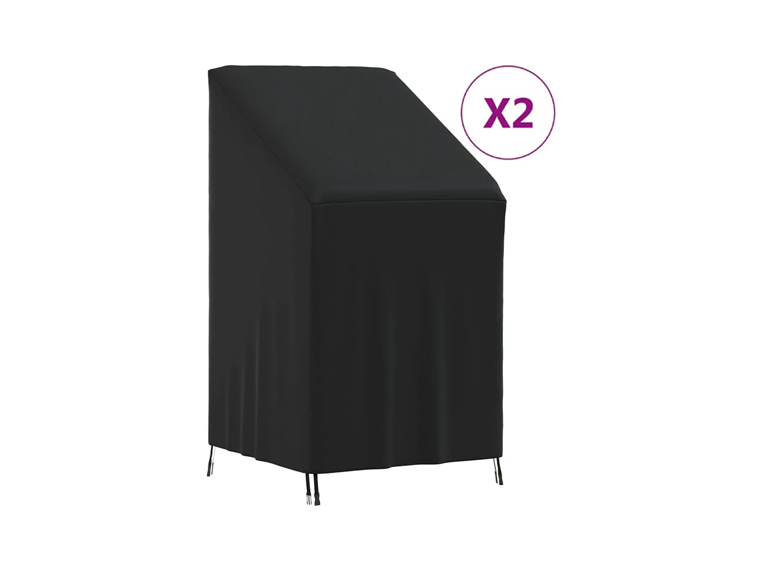Coperture per Sedia da Giardino 2pz 70x70x85/125 cm 420D Oxford