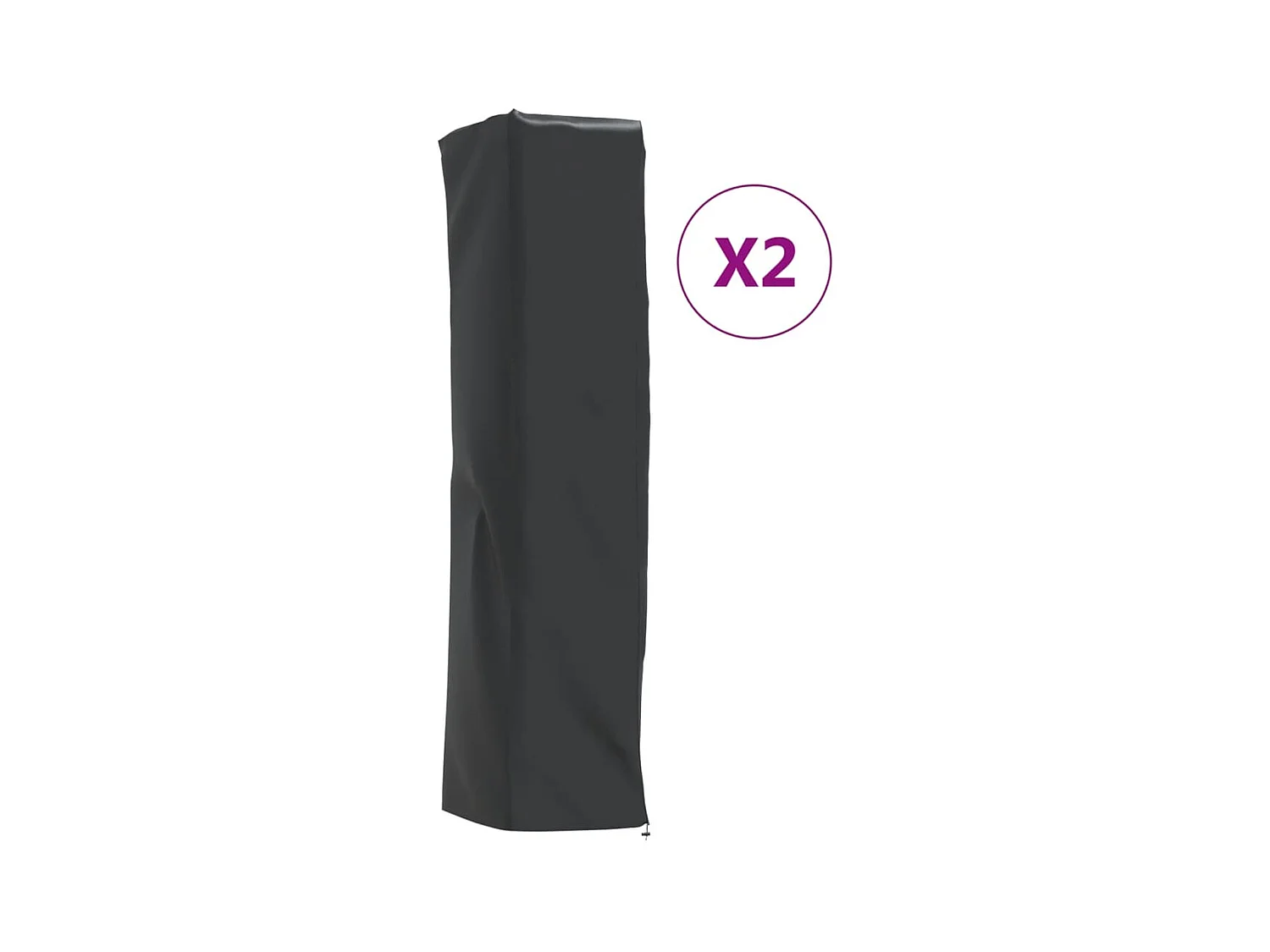 Housses de chauffage 2 pcs forme de pyramide 58x58x228 cm