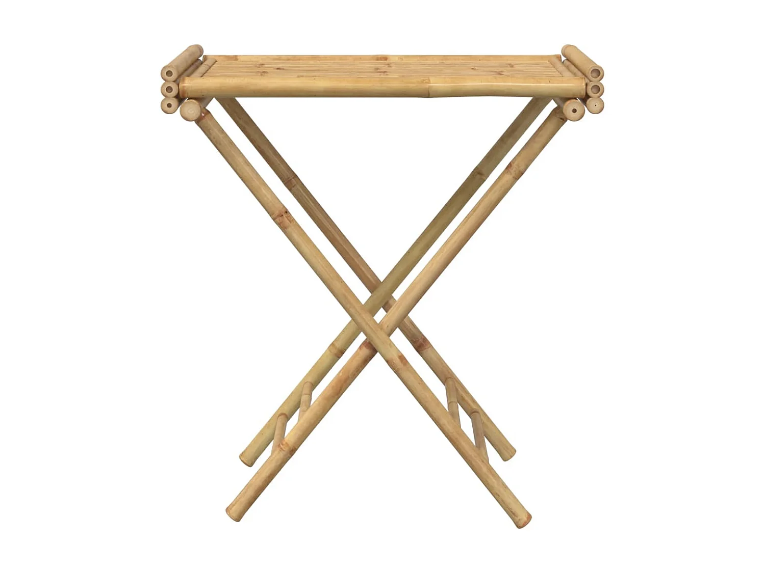 Dienbladtafel inklapbaar 70,5x42,5x80 cm bamboe