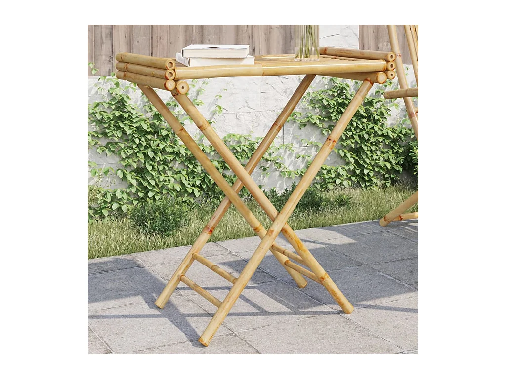 Tabletttisch Klappbar 70,5x42,5x80 cm Bambus
