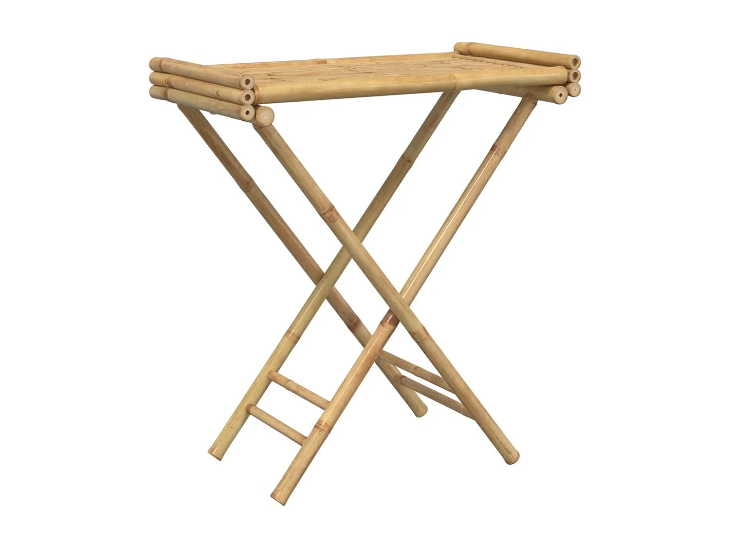 Dienbladtafel inklapbaar 70,5x42,5x80 cm bamboe