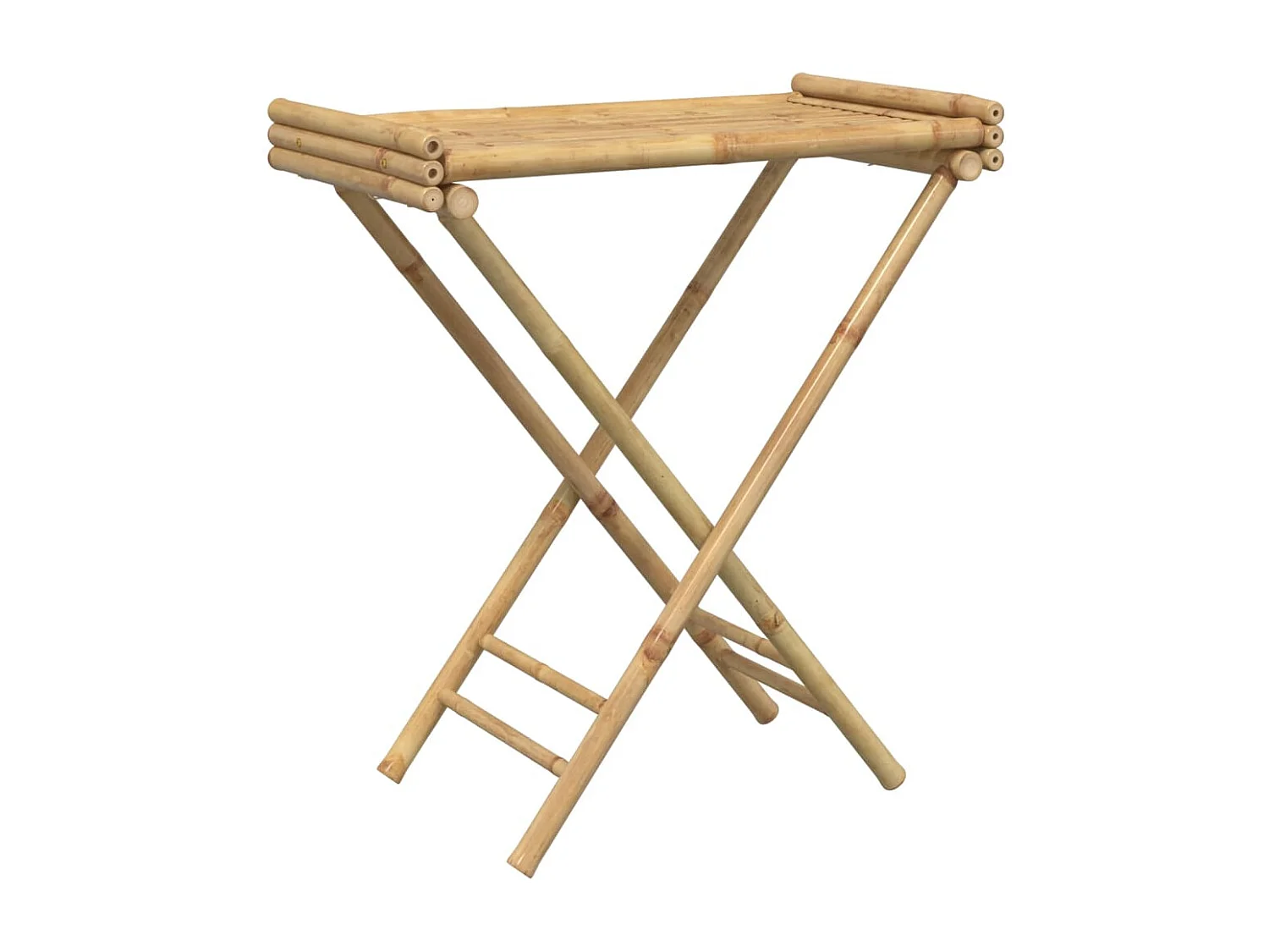 Dienbladtafel inklapbaar 70,5x42,5x80 cm bamboe