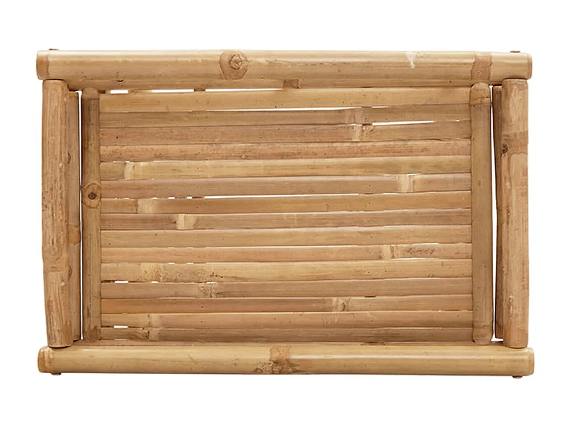 Dienbladtafel inklapbaar 60x40x68 cm bamboe