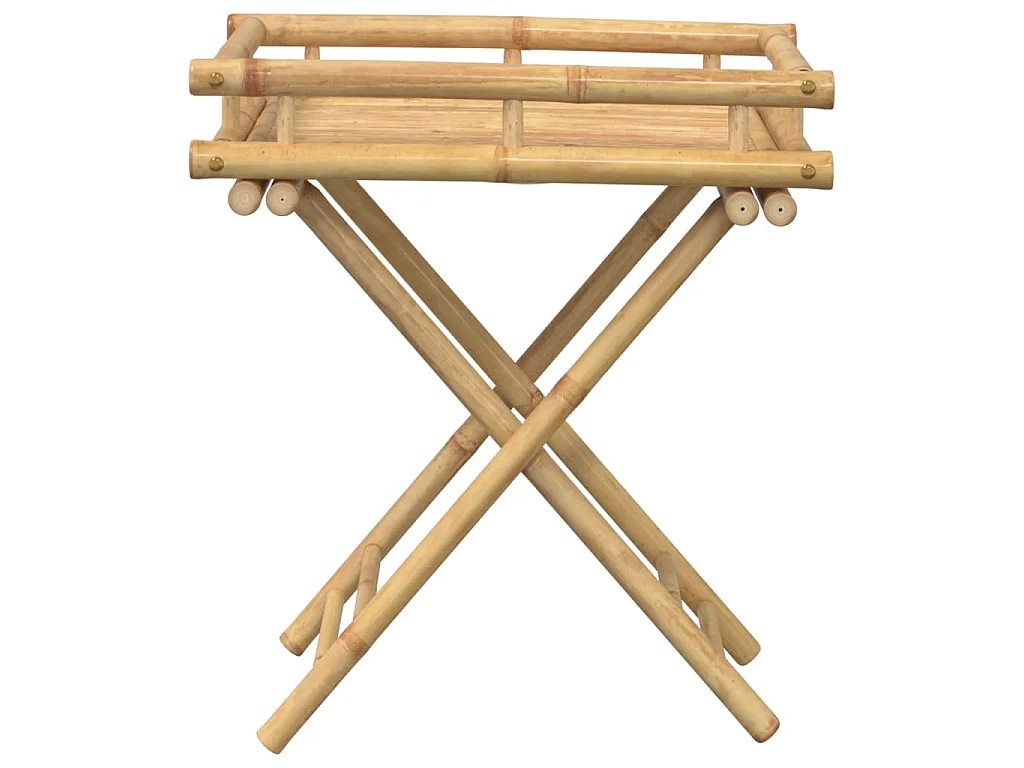 Dienbladtafel inklapbaar 60x40x68 cm bamboe