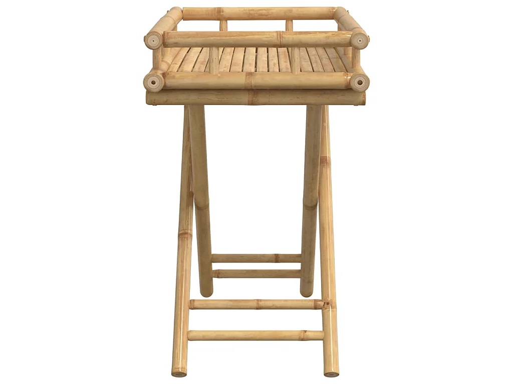 Dienbladtafel inklapbaar 60x40x68 cm bamboe