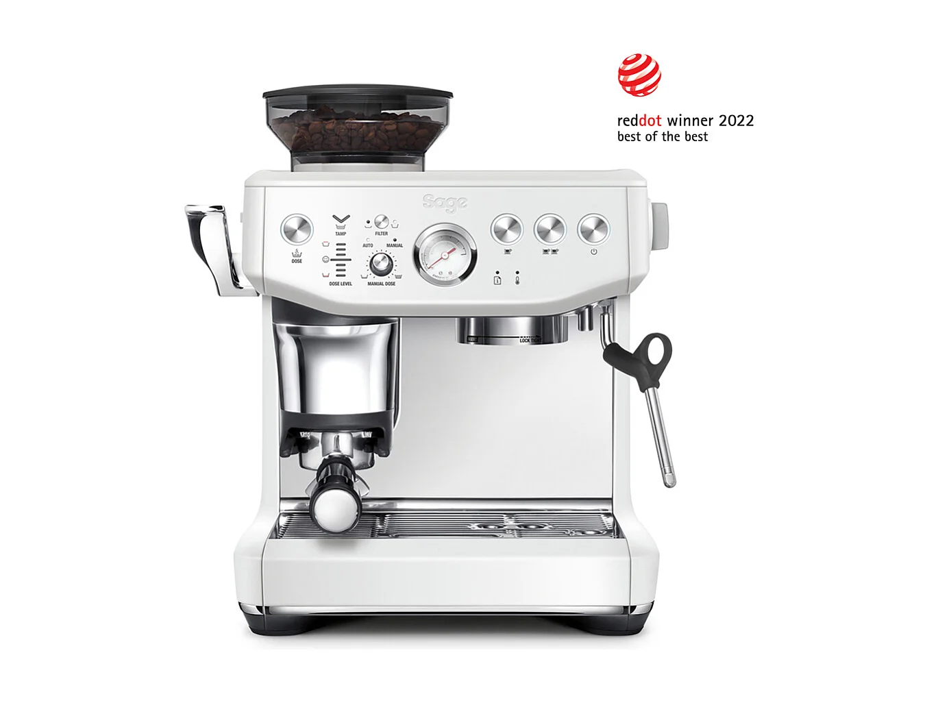 Sage Machine à expresso 15 bars, the barista touch impress, sel de mer - SES876SST4EEU1