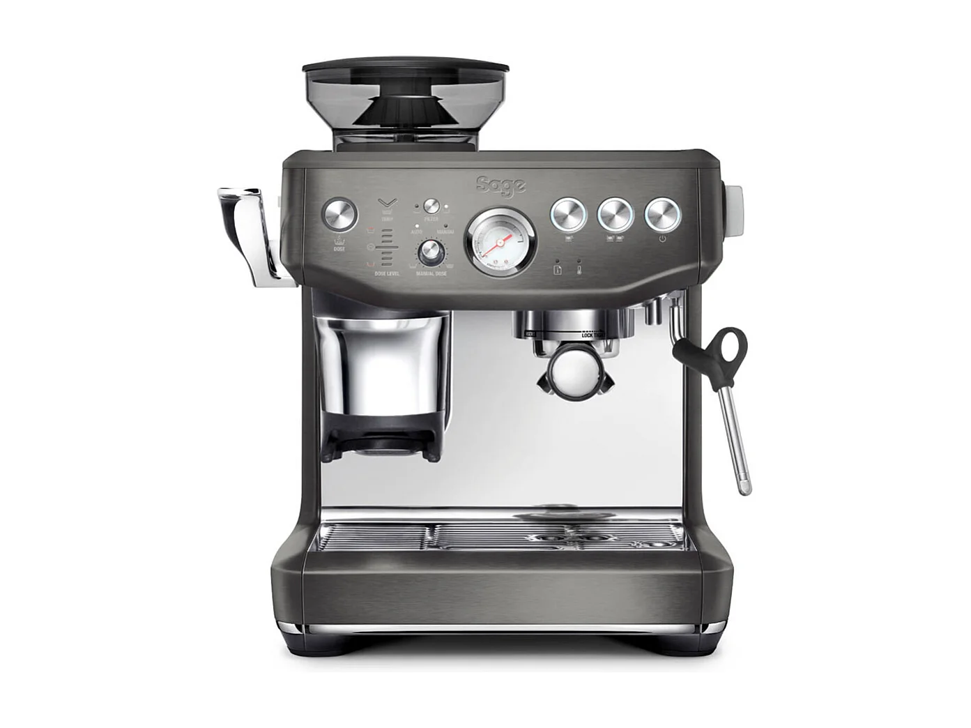 Sage Machine à expresso 15 bars, the barista touch impress, inox / noir - SES876BST4EEU1