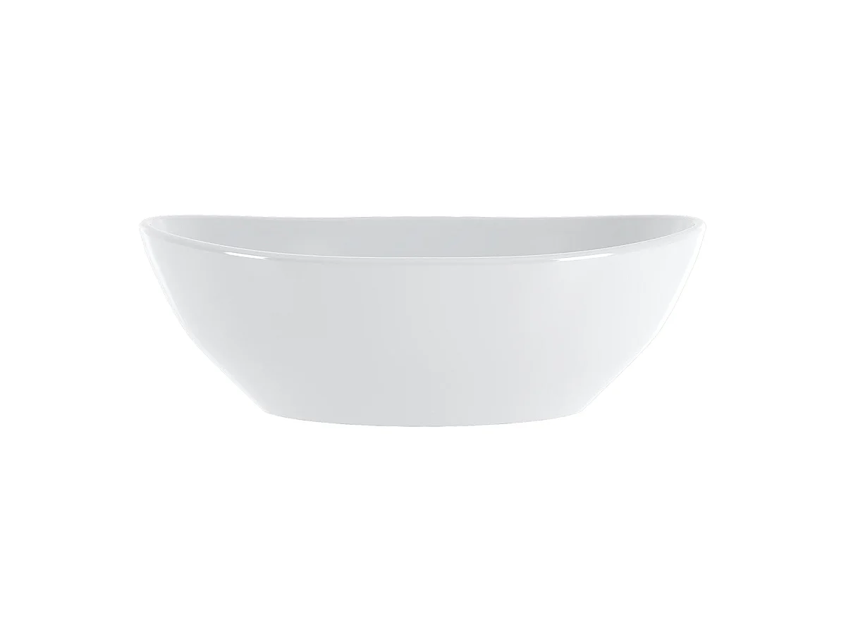 Ensemble meuble simple vasque 60cm 2 portes sur pieds et colonne Daria Blanc