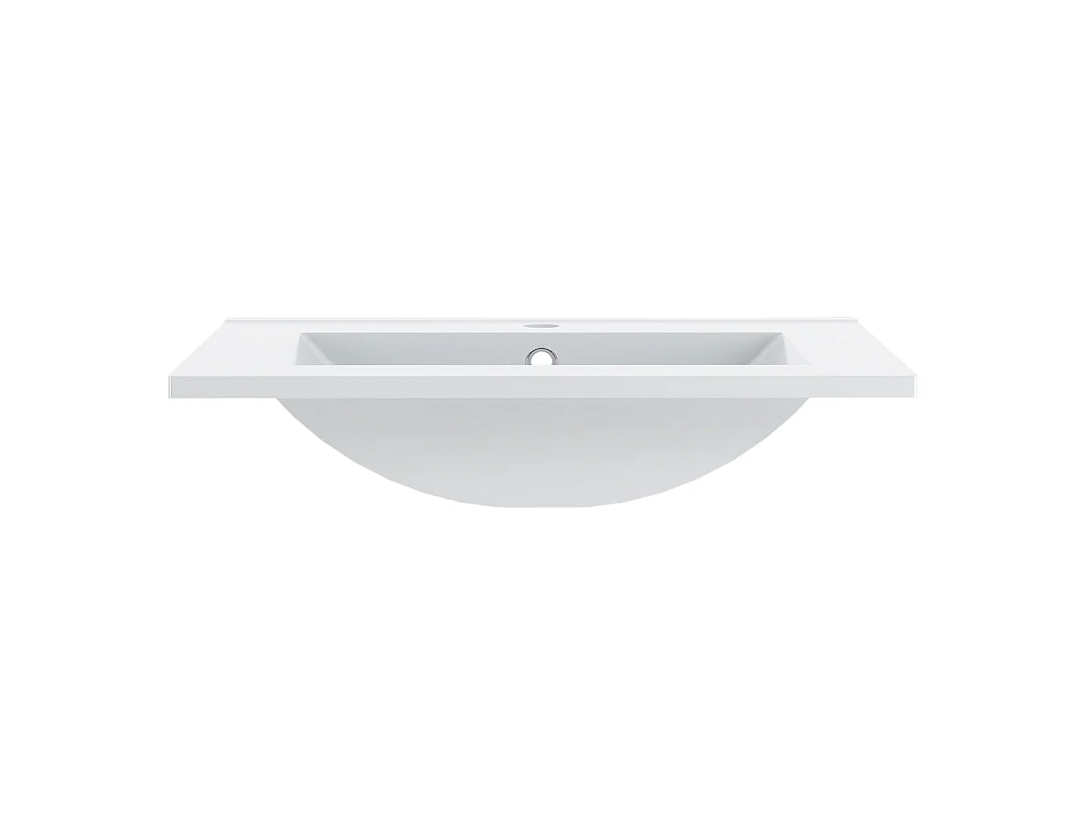 Ensemble meuble simple vasque encastrée 60cm 2 portes sur pieds et colonne Daria Noir