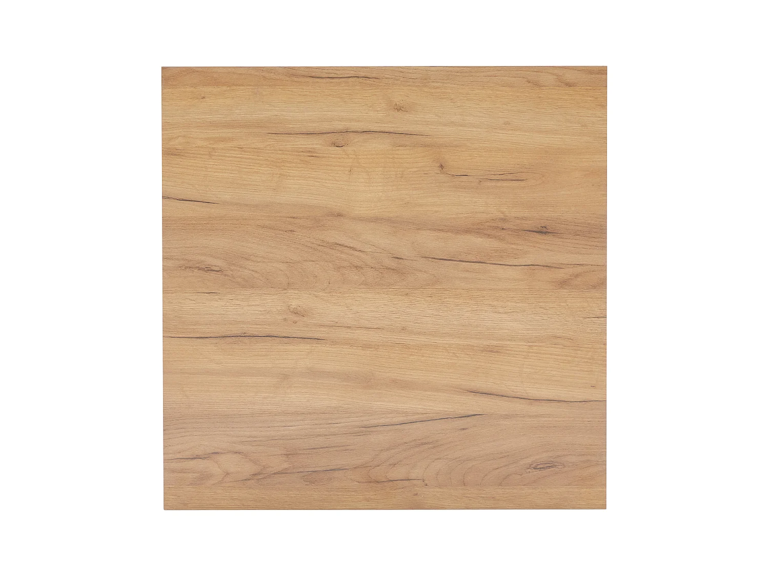 Stół kawowy kwadratowy obrotowy 360° - 70x70x36 cm - z 1 szufladą - Biały i Naturalny