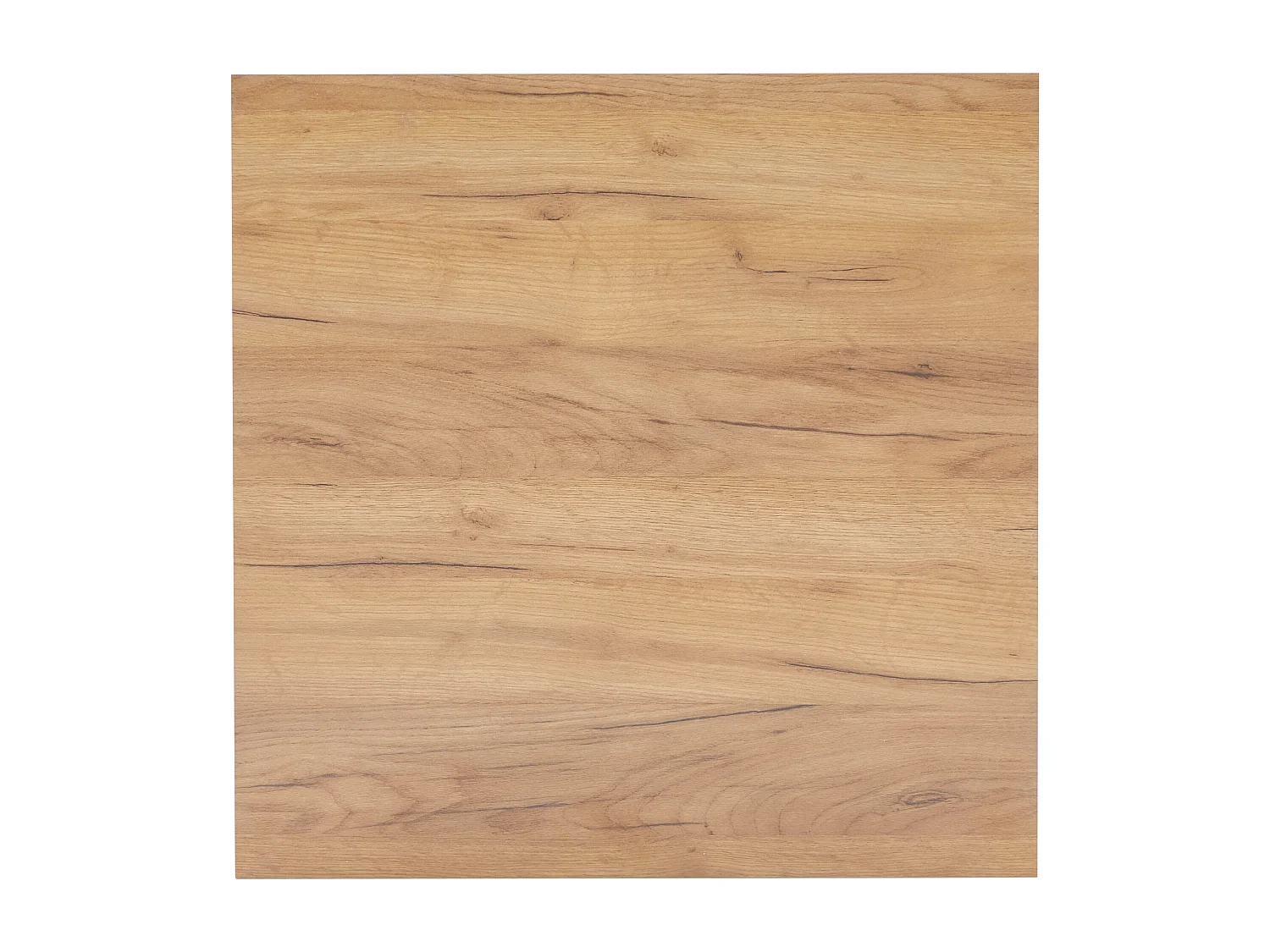 360° drehbarer quadratischer Couchtisch – 70 x 70 x 36 cm – mit 1 Schublade – Weiß und Natur