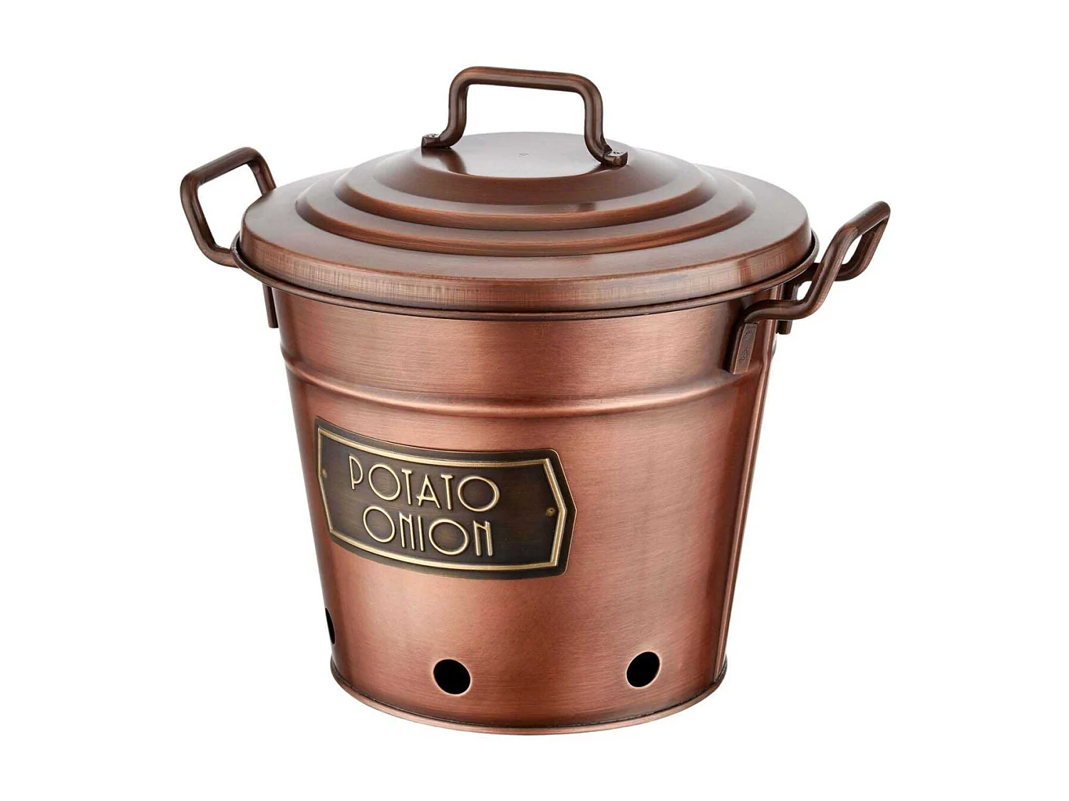 Boîte à pommes de terre eb acier galvanisé Copper