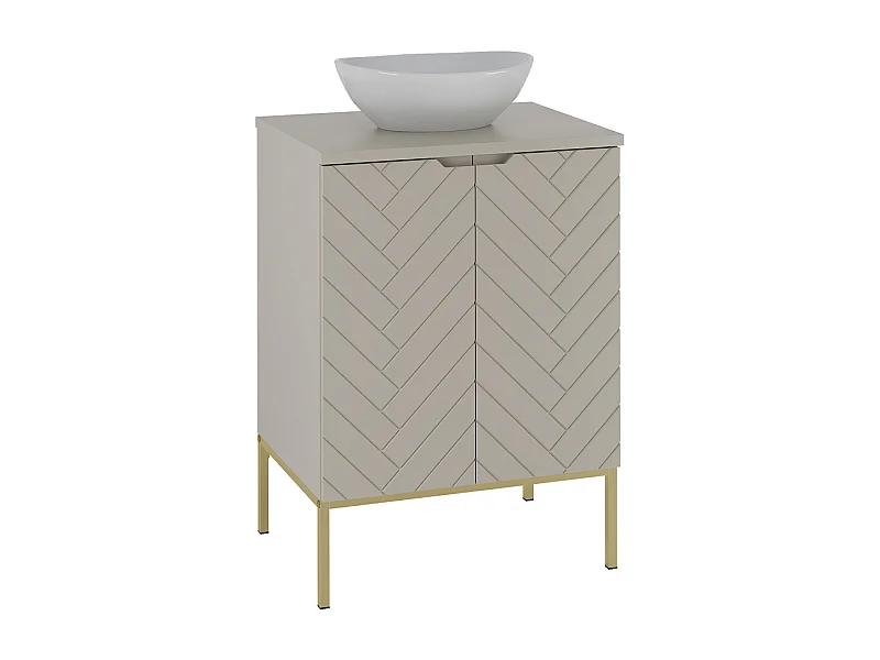 Móvel de lavatório Daria caxemira 60cm