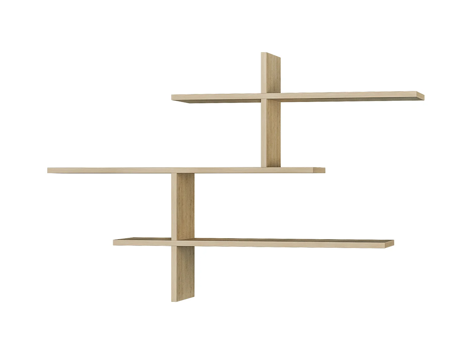 Mensola LEO - rovere chiaro, 123x81x22