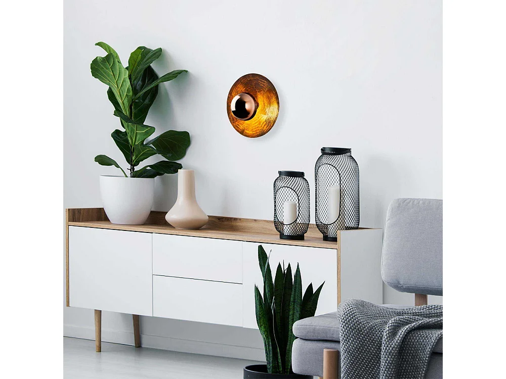 Applique murale Jerelis D38cm Métal Cuivre