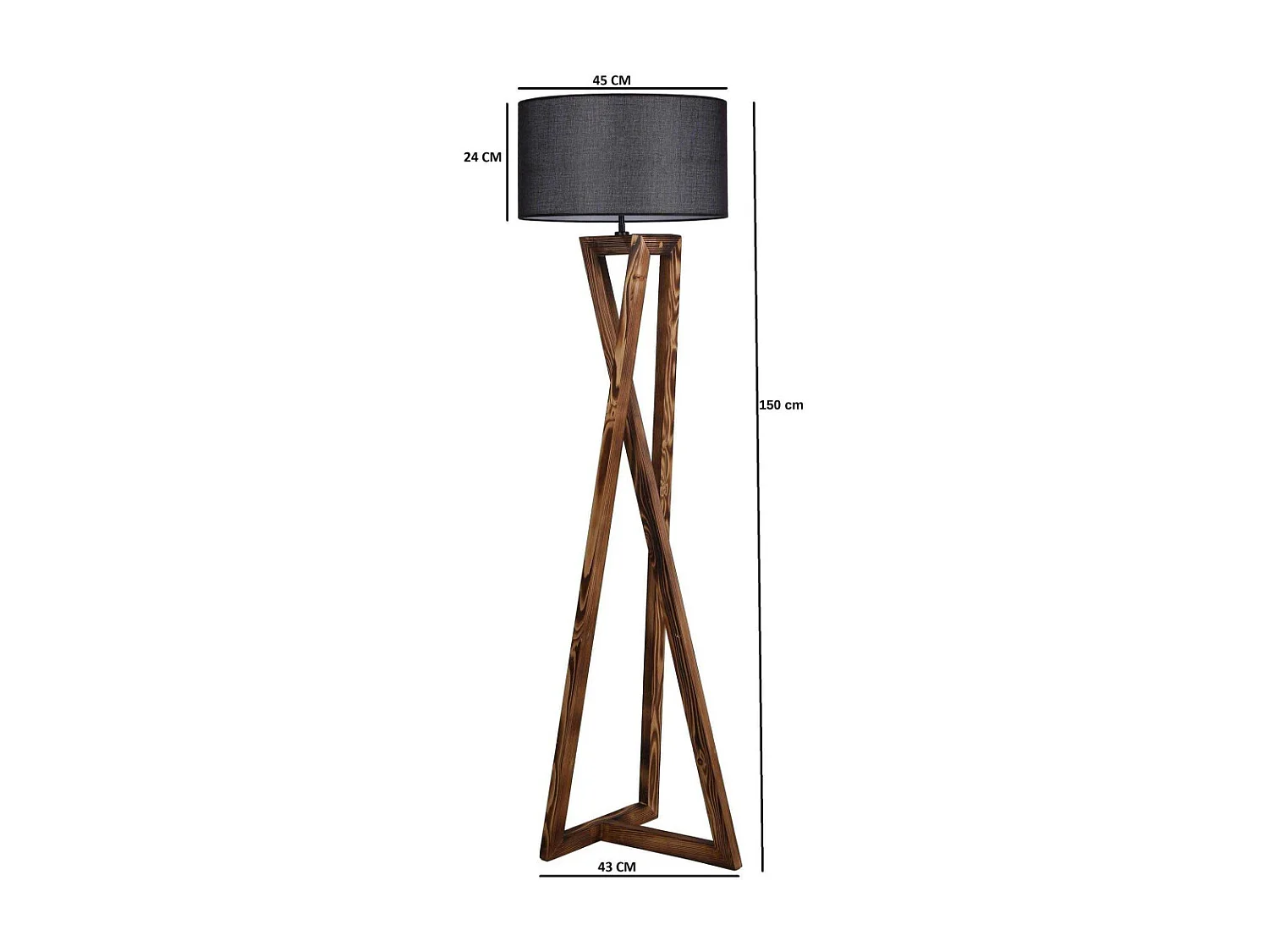 Lampadaire en bois Macka