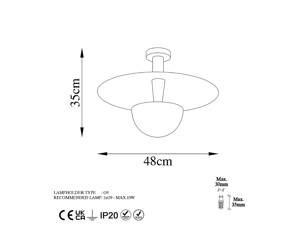 Suspension en métal Kurt