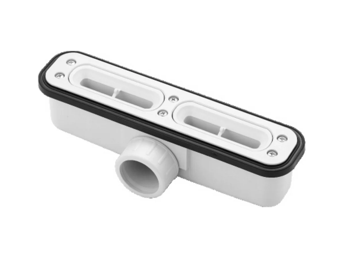 Receveur de Douche Extraplat 200x80x3cm Blanc en Résine Minérale - Antidérapant, Texture Ardoise - RAGNAR LAVABERG