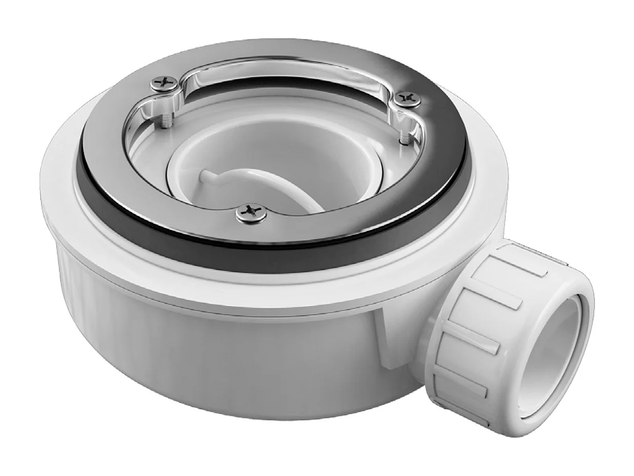 Receveur de Douche Extraplat 160x90cm Gris - Résine Minérale - Antidérapant - Effet Ardoise - Bonde Incluse - LAVABERG