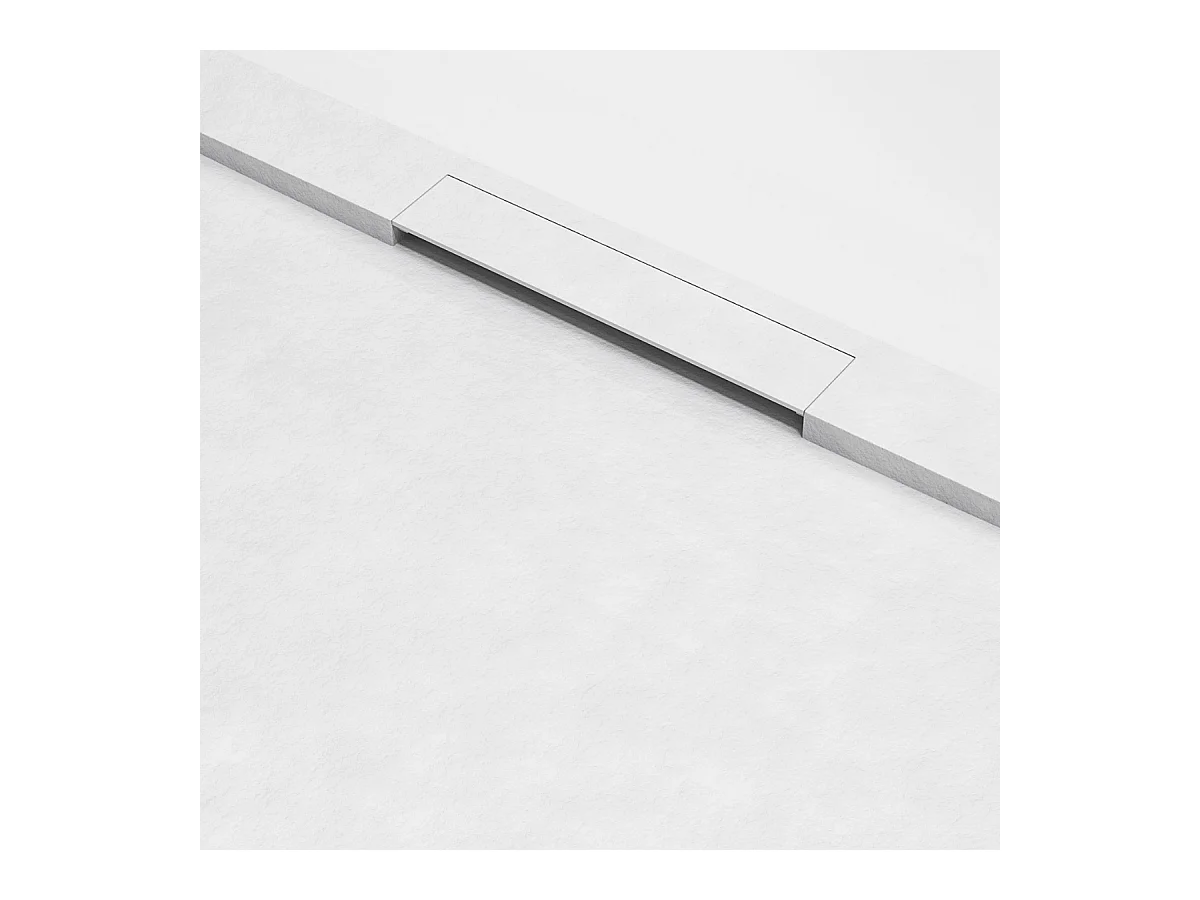 Receveur de Douche Extraplat 140x70x3cm Beige en Résine Minérale - Antidérapant, Texture Ardoise - RAGNAR LAVABERG