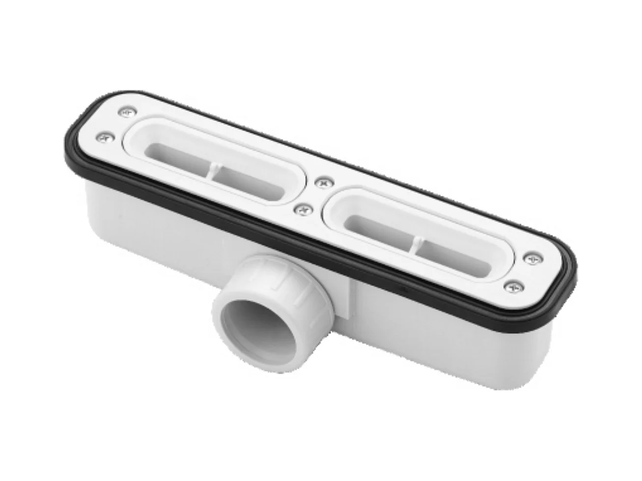 Receveur de douche 180x70 extra-plat Anthracite en résine minérale antidérapant effet ardoise - Ragnar LAVABERG