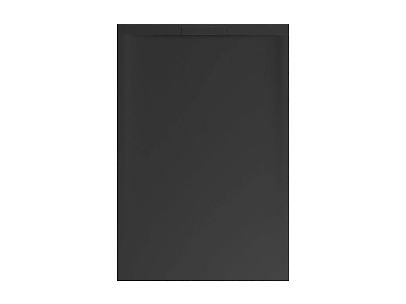 Receveur de douche 200x80 extra-plat Noir en résine minérale antidérapant effet ardoise - Ragnar LAVABERG