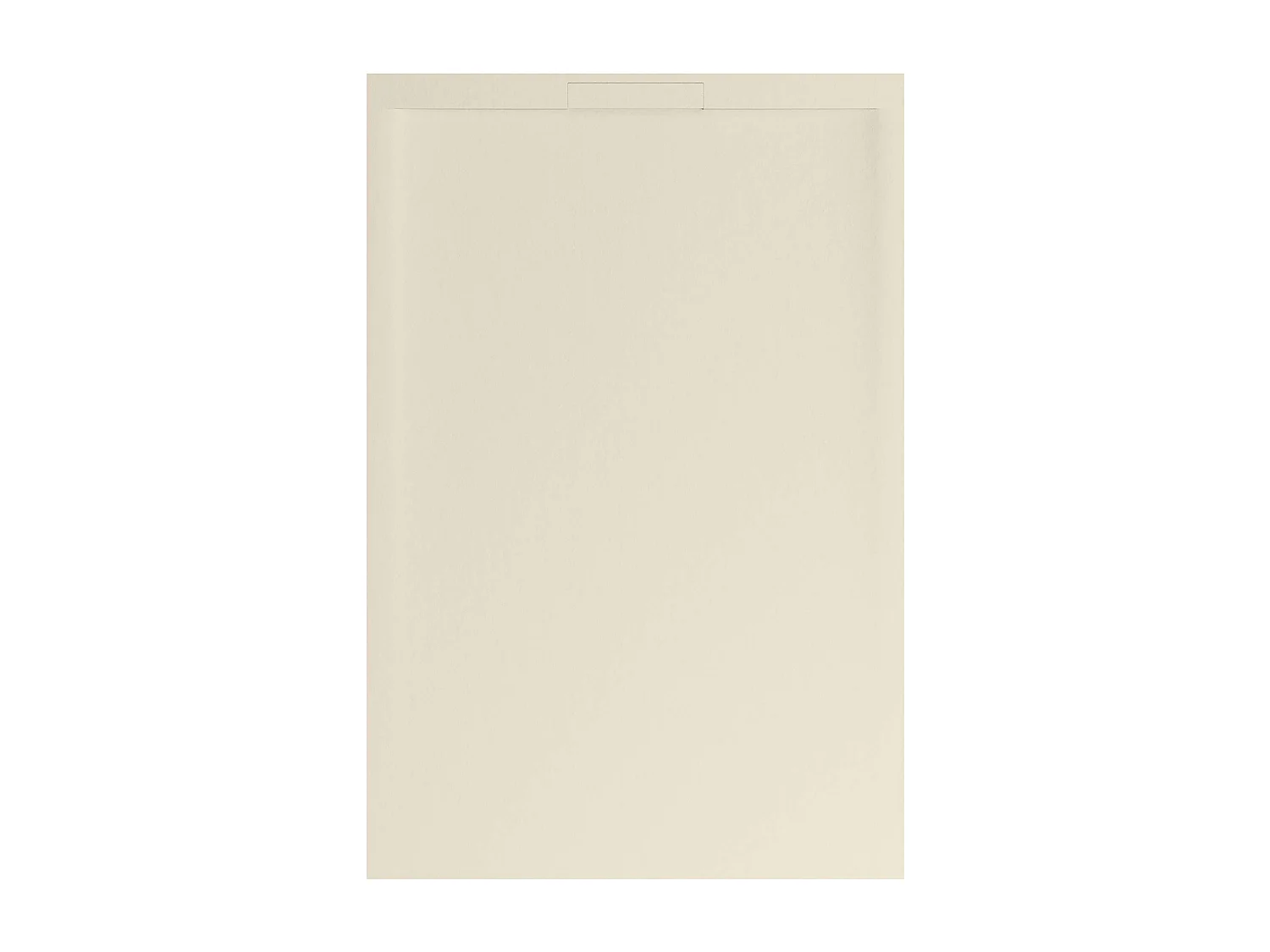 Receveur de douche 100x80 extra-plat Beige en résine minérale antidérapant effet ardoise - Ragnar LAVABERG