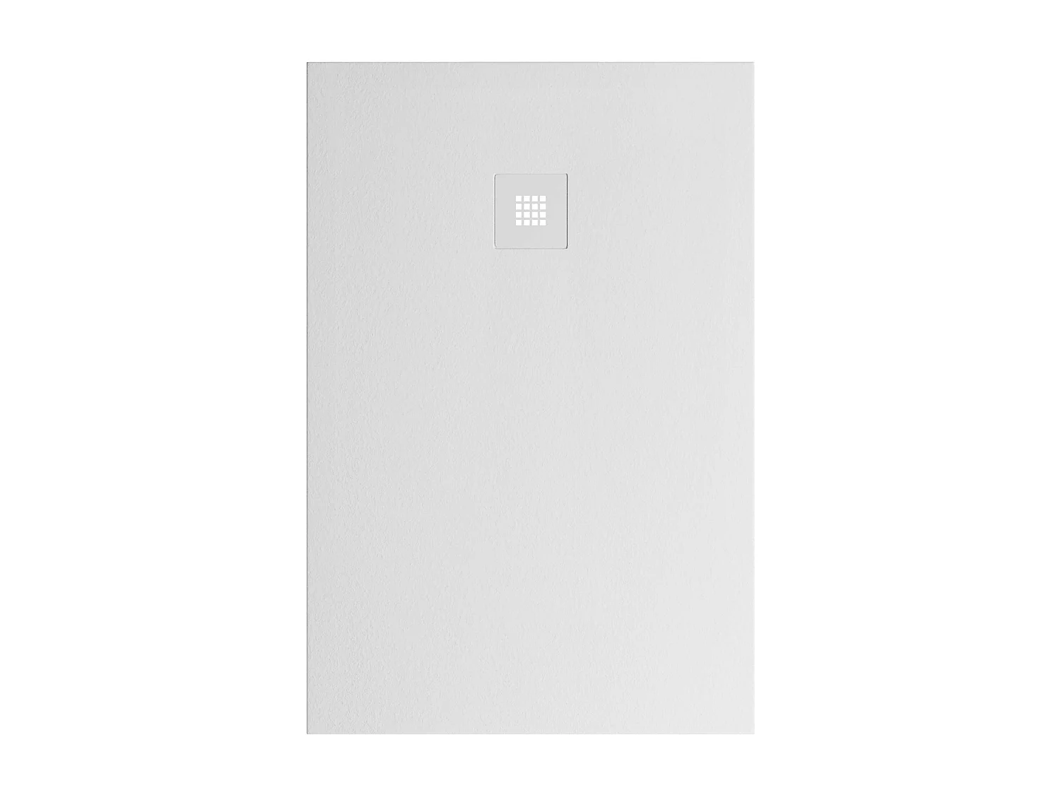 Receveur de douche 120x90 extra-plat Blanc en résine minérale antidérapant effet ardoise - Thor LAVABERG