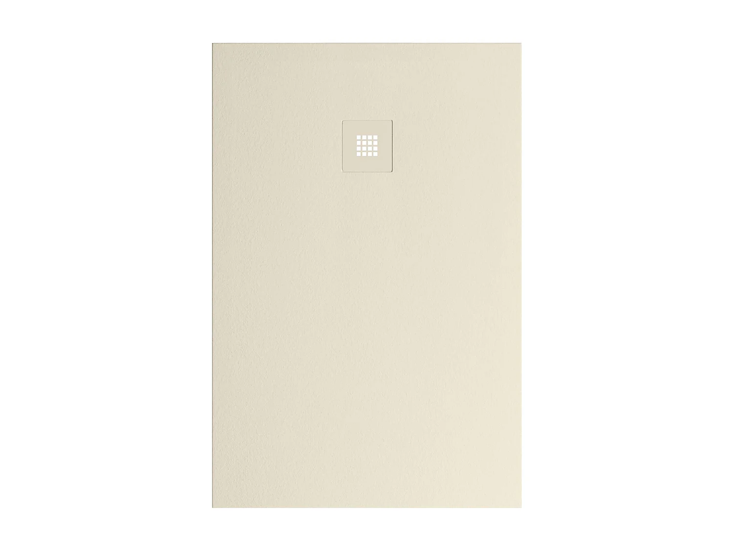 Receveur de douche 120x90 extra-plat Beige en résine minérale antidérapant effet ardoise - Thor LAVABERG