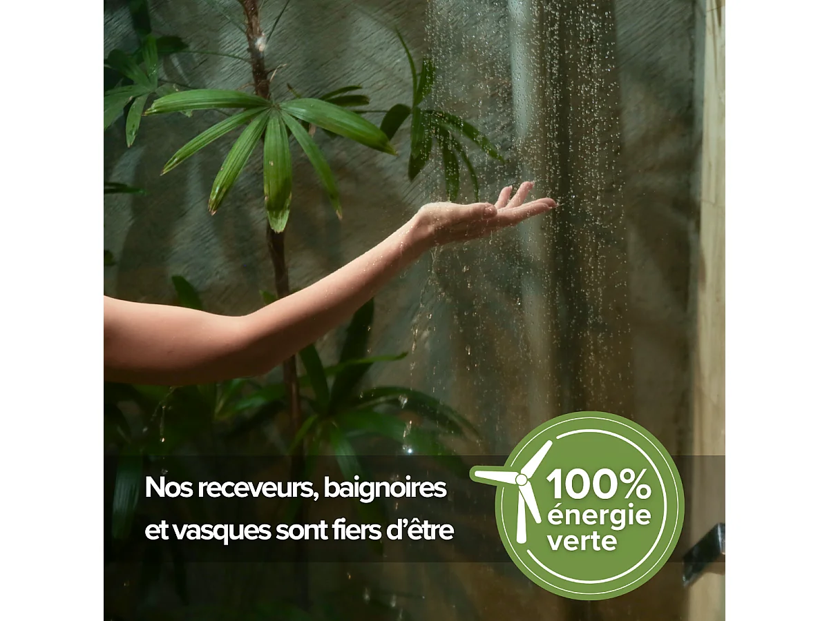 Vasque à poser ANJA - 75% Minéral Blanc Mat Rectangle 49.9*39.9cm*H9.2cm - LAVABERG