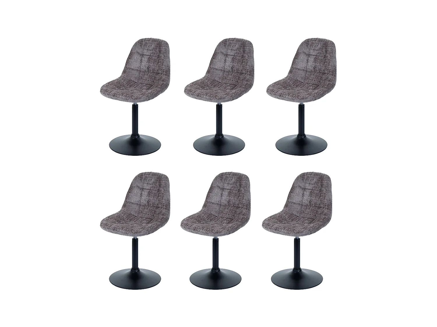 Chaise de salle à manger MCW-A60 (lot de 6),  marron