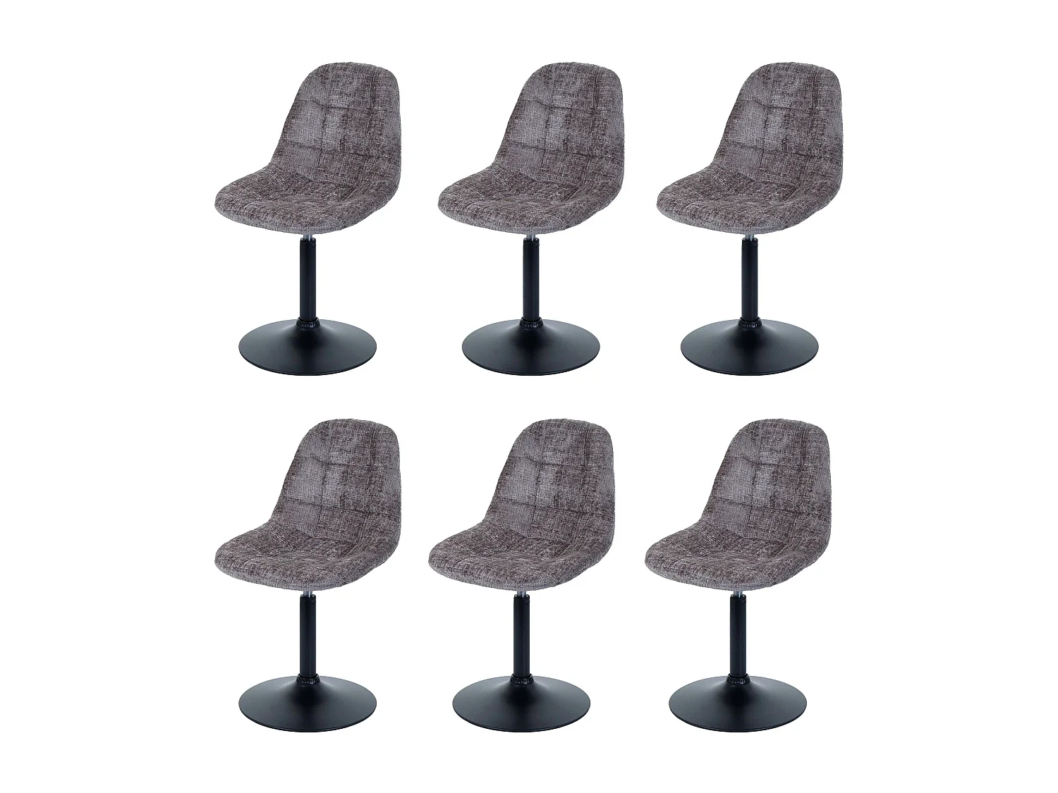 Eetkamerstoel MCW-A60 (set van 6),  bruin