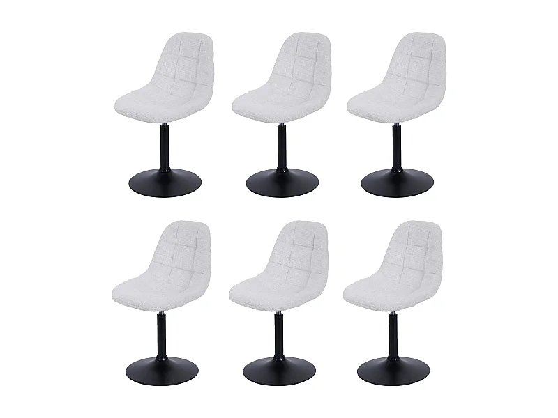 Cadeira de jantar MCW-A60 (conjunto de 6),  creme