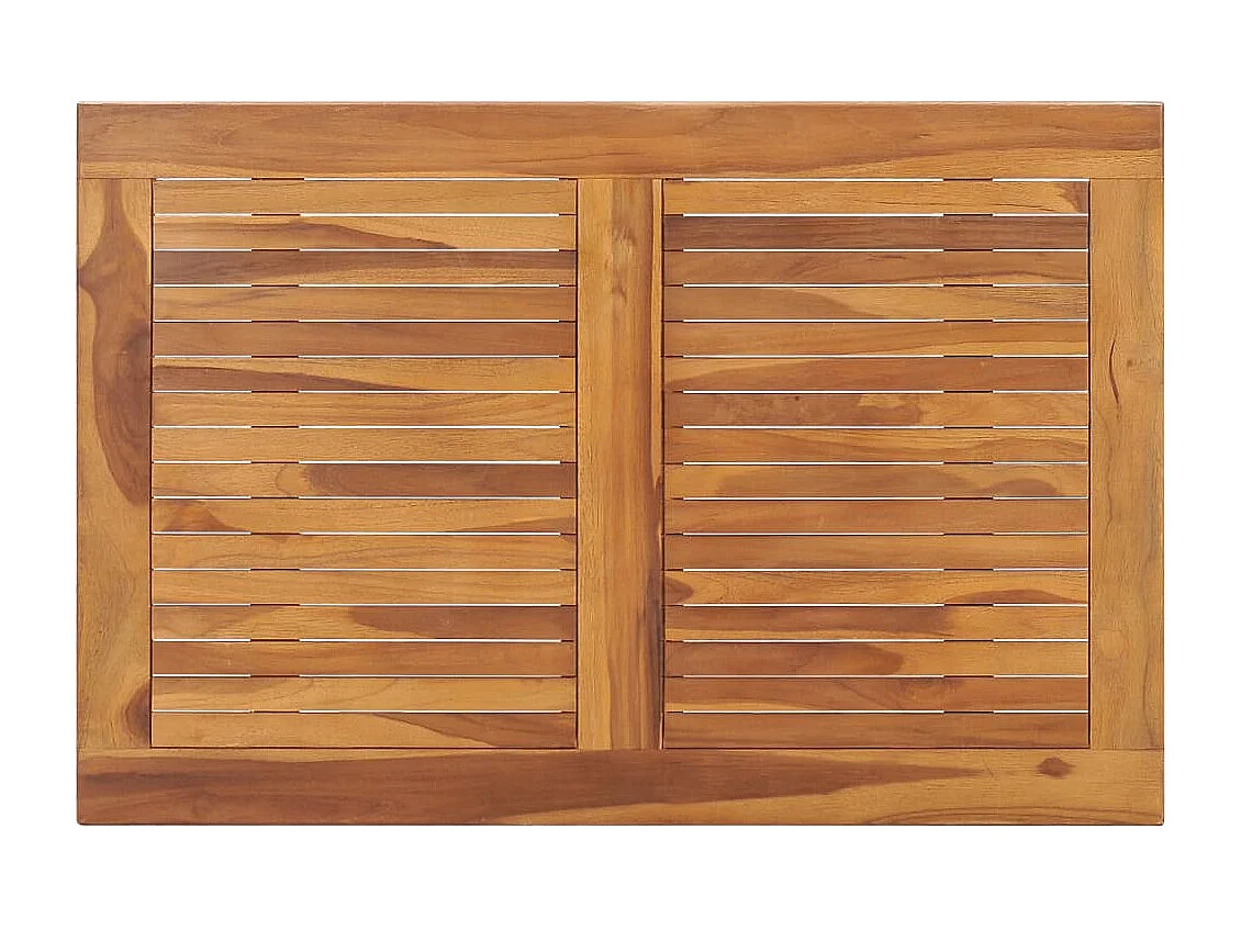 Tavolo da Giardino Pieghevole 90x60x75 cm in Massello di Teak