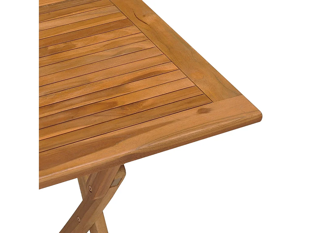 Table à dîner pliable de jardin 90x60x75 cm Bois de teck solide