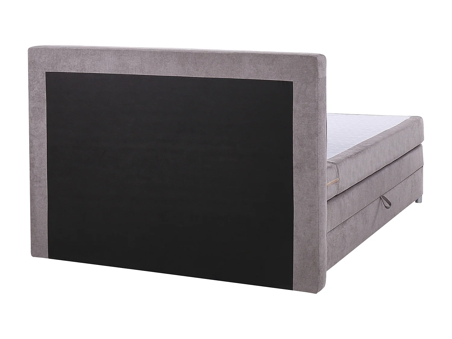 Boxspringbett mit Stauraum Stoff MINISTER 160 x 200 cm Taupe