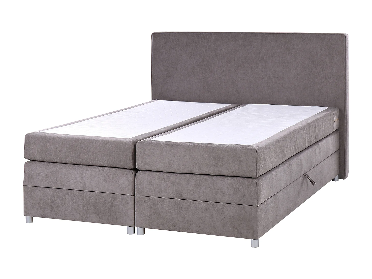 Divano letto con contenitore Tessuto MINISTER 160 x 200 cm Tortora
